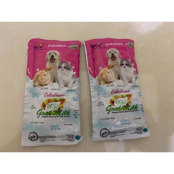 Susu Kambing COLOSTRUM ECOPET 20GR Susu Hewan ECO PET Kucing Kelinci