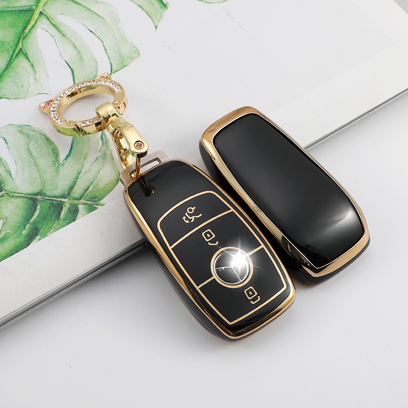 Casing Kunci Mobil 2-4 Tombol Bahan TPU Untuk Mercedes Benz A C E S G GLS Class W177 W205 W213 W222 G63 X167 Maybach