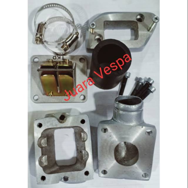 Intake Manipol Komplit Vespa Model Susun Membran Rx King