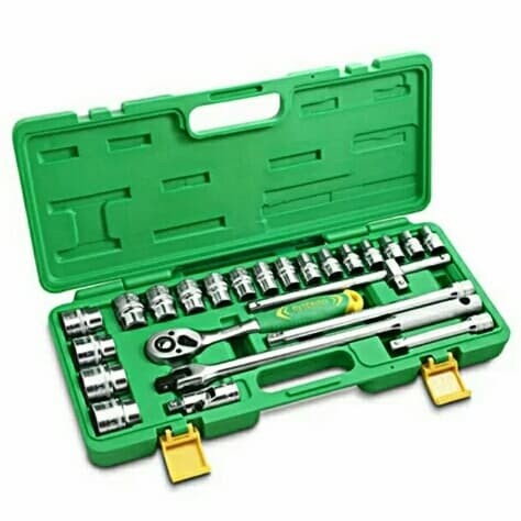 Kunci Shock Rachet set TEKIRO 24 pcs Tool Box Besar FULL SET 8 - 32 mm