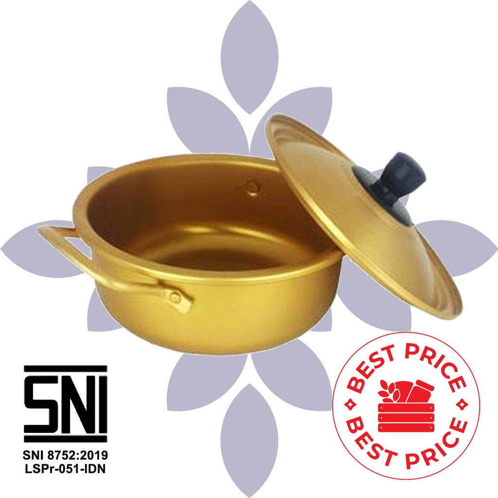 PANCI RAMYUN KOREA GOLD DIAMETER 16 CM - SNI &amp; ALUMINIUM GRADE