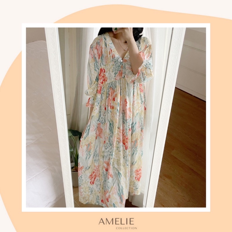 AMIA DRESS - midi dress rayon busui bumil