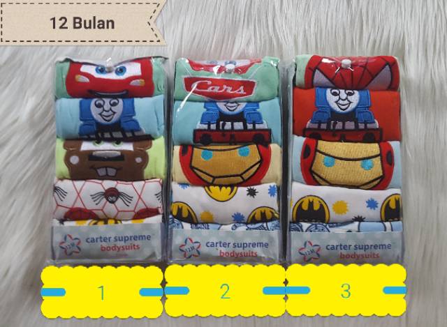 5in1 Jumper Romper Segitiga 0-12m Supreme Bodysuits