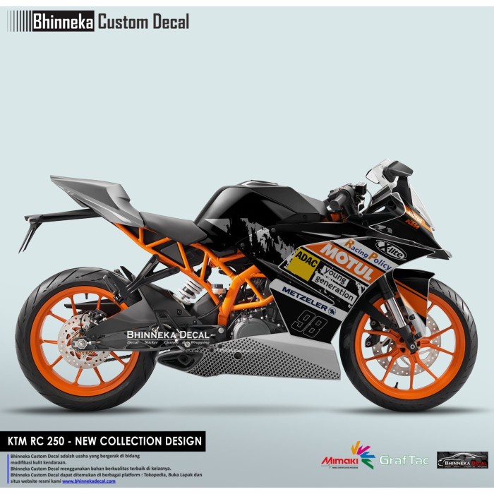 DECAL STICKER KTM RC YOUNG GENERATION