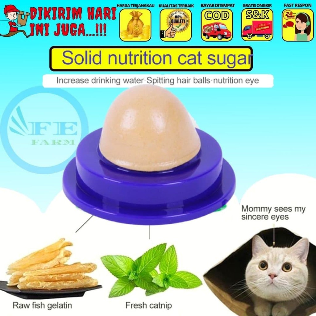 Catnip CANDY Permen Kucing Vitamin Cemilan Catmint Snack Cat nip Murah Mainan Vitamin Ball Vit Toys