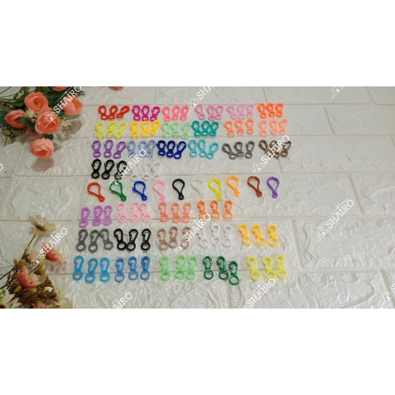 Kaitan kew kew /Kaitan Masker / Kaitan Aksesoris / Pengait / Kew Kew / Kokot Plastik / Kait Oval War