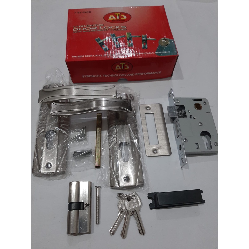 Handle Pintu / Gagang Pintu Atas Kecil ATS - Kuning Sn