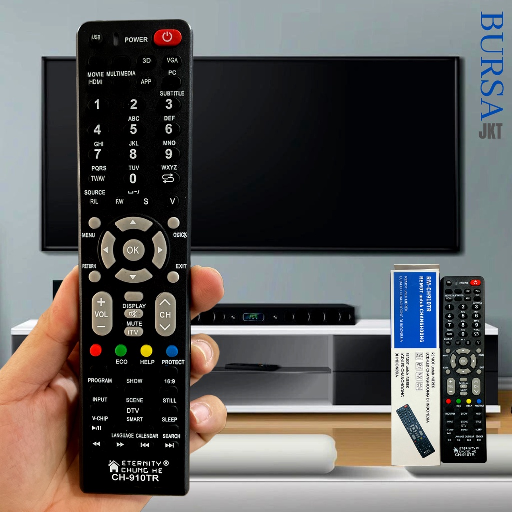 REMOTE CHANGHONG CHIQ SMART TV ANDROID11 DIGITAL NETFLIX YOUTUBE