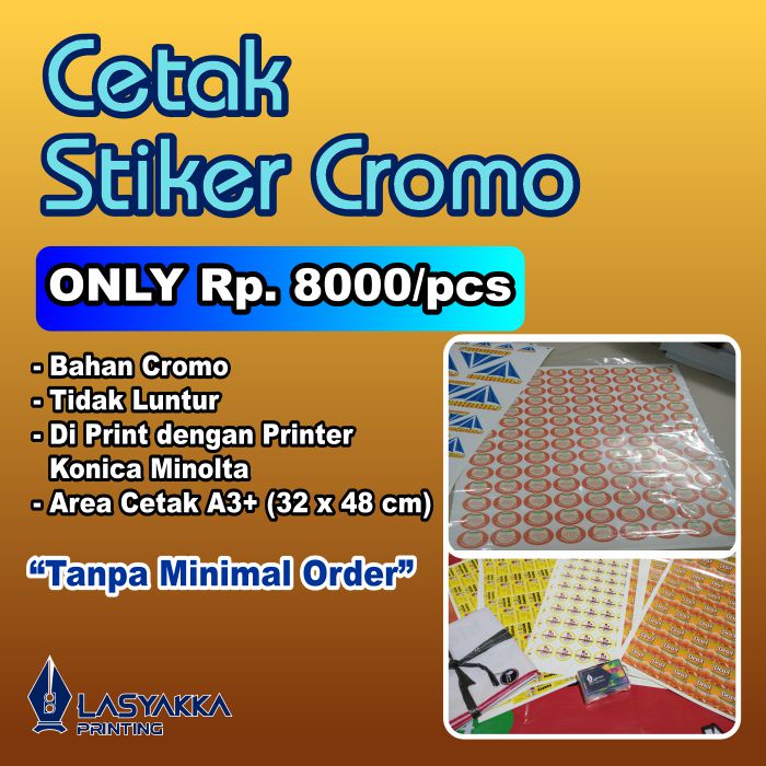

Cetak Stiker Chromo A3+ | Stiker Label Lembaran (FIle Siap Cetak)