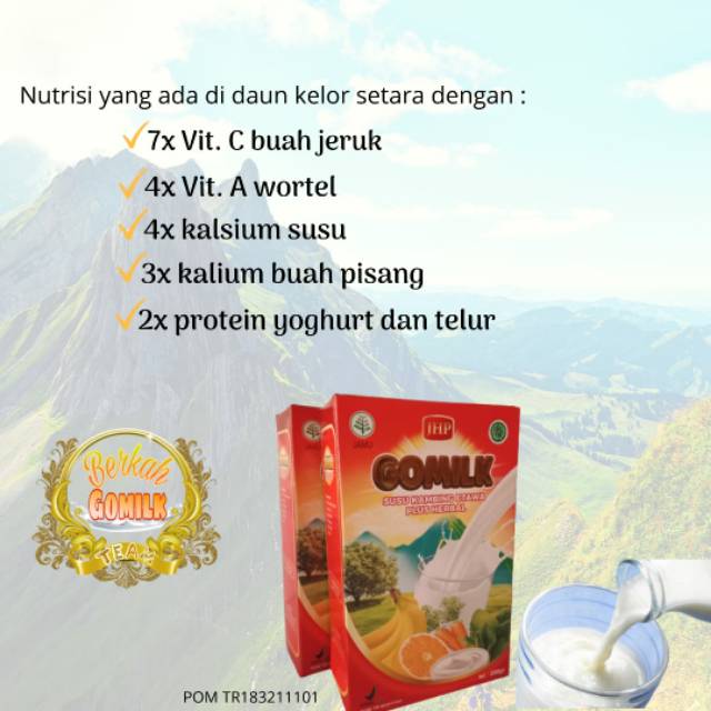 

Gomilk susu kambing etawa + kelor 200 gr