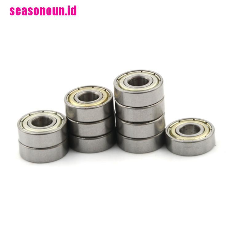 10pcs 696ZZ Deep Groove Miniatur Ball Bearing 6x15 X 5mm Bahan Metal