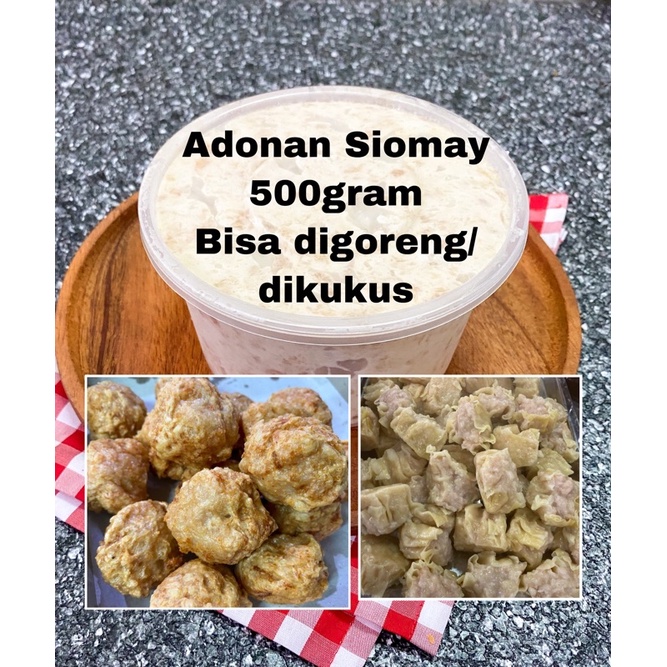 

Adonan siomay udang ayam