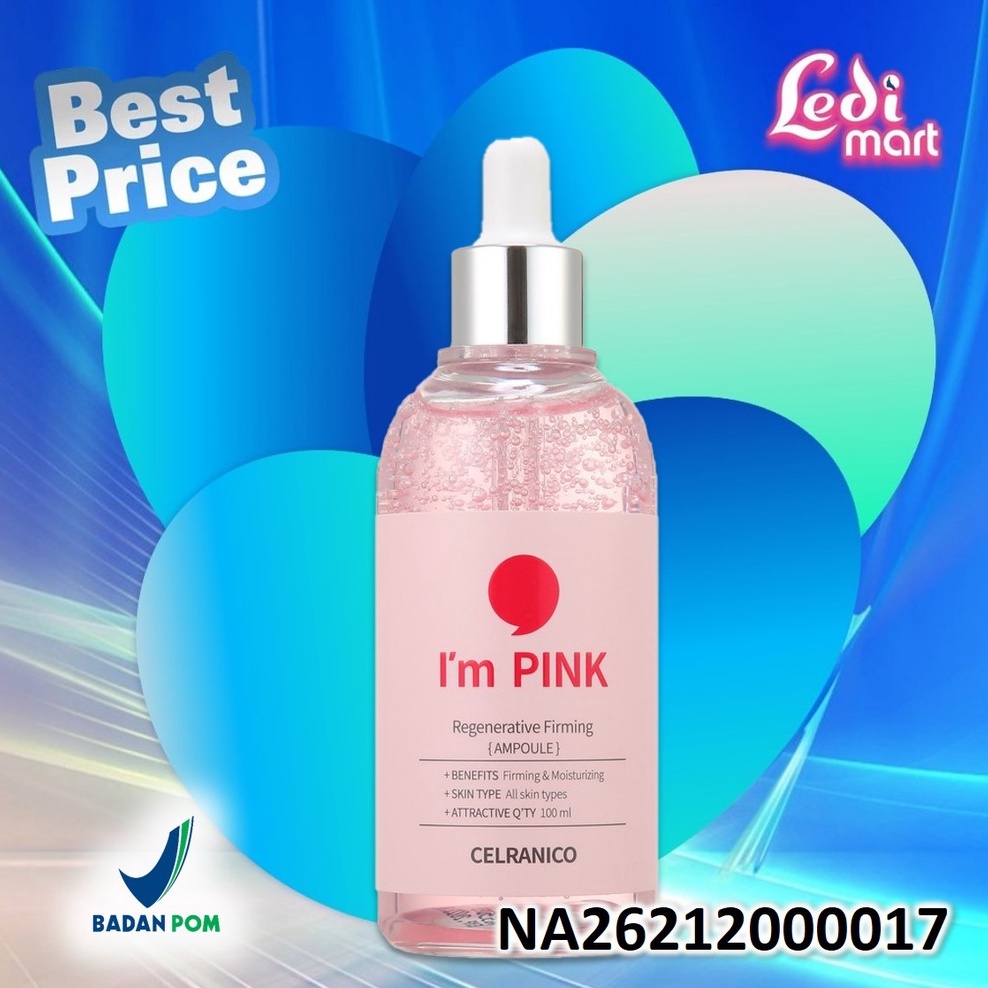 ORIGINAL Celranico I'm Pink Regenerative Firming Ampoule 100ml / Celranico Serum / LEDI MART