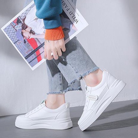 TBIG [COD] Sepatu Sekolah Sneakers Import Shoes YOUNGRUN Wanita Sepatu Korea Style Sekolah Kuliah