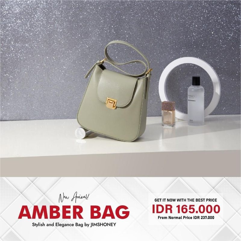 FREE EXCLUSIVE BOX TAS SELEMPANG WANITA UNIK JIMS HONEY JH AMBER BAG BRANDED MEWAH KADO CANTIK UNIK