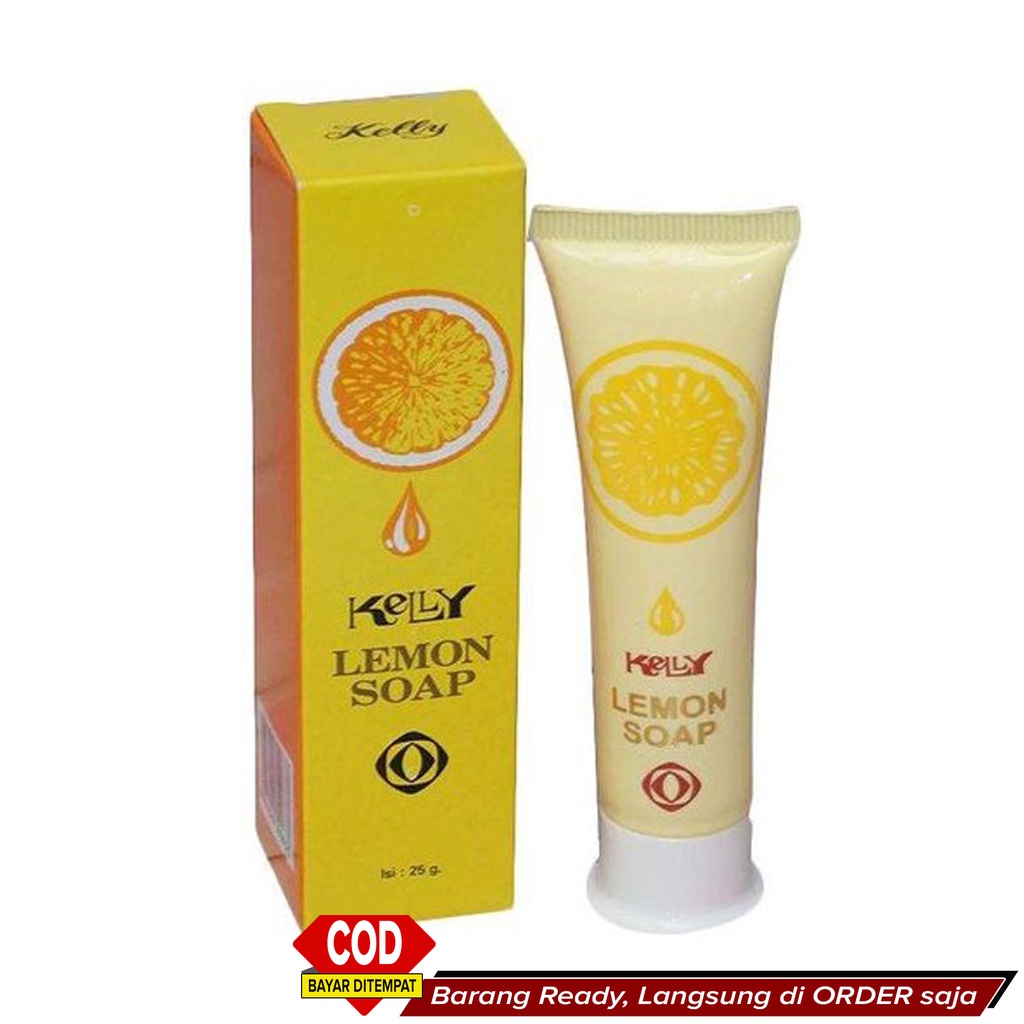Best Seller Sabun Jerawat Sabun Pembersih Jerawat anti Acne AMPUH Murah ~ Kelly Lemon Soap 25gr ~ E0