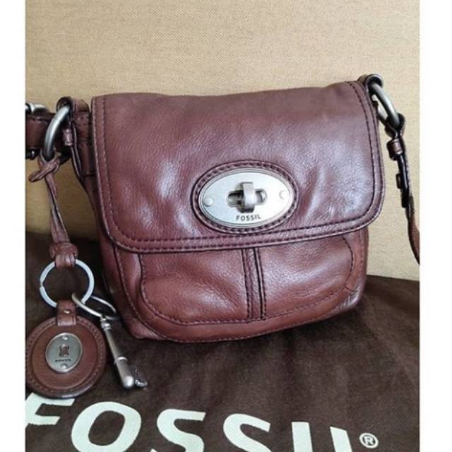 Fossil Maddox Small Flap Espresso