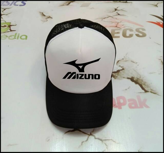 Topi voli topi baseball MIZUNO basic topi jaring topi trucker pelindung panas segala ukuran