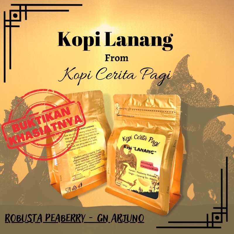 

Kopi Lanang (peaberry coffee) *Stamina Pria