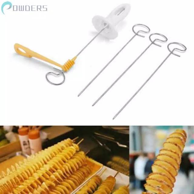 Alat Pemotong Kentang Bentuk Spiral Tornado Potato Spiral Cutter