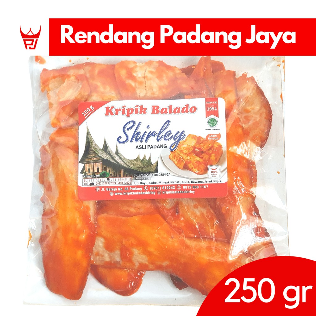 Keripik Balado Shirley Panjang 250 gr ( Keripik Sanjai ...