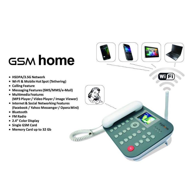 Telepon rumah gsm bisa pakai kartu Simcard