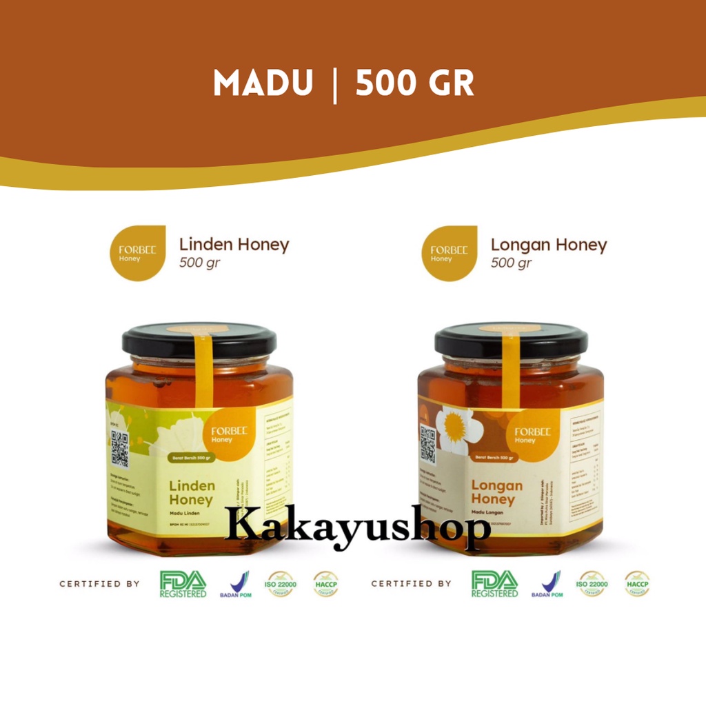 

MADU FORBEE Linden Honey / Longan Honey 500 gr