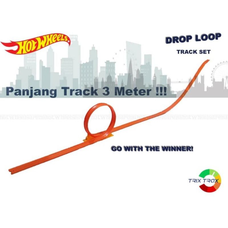 Hot Wheels Track Builder Drop Loop Track Set