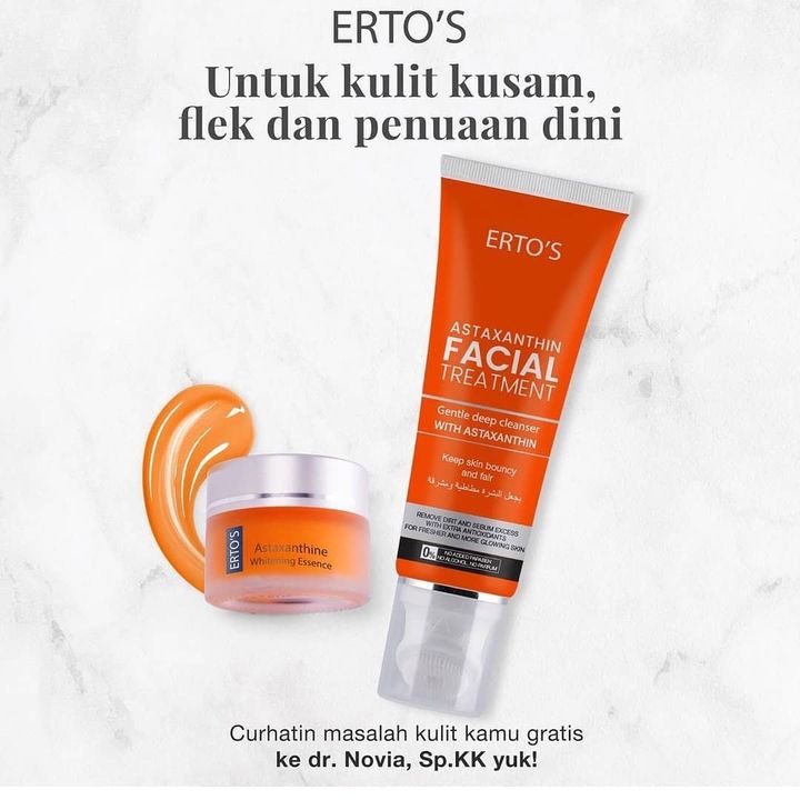 [ORI] Paket Skincare Astaxanthine Series 2in1 Facial Treatment Astaxanthine 100ml + Serum Astaxanthine 12gr ORIGINAL BPOM