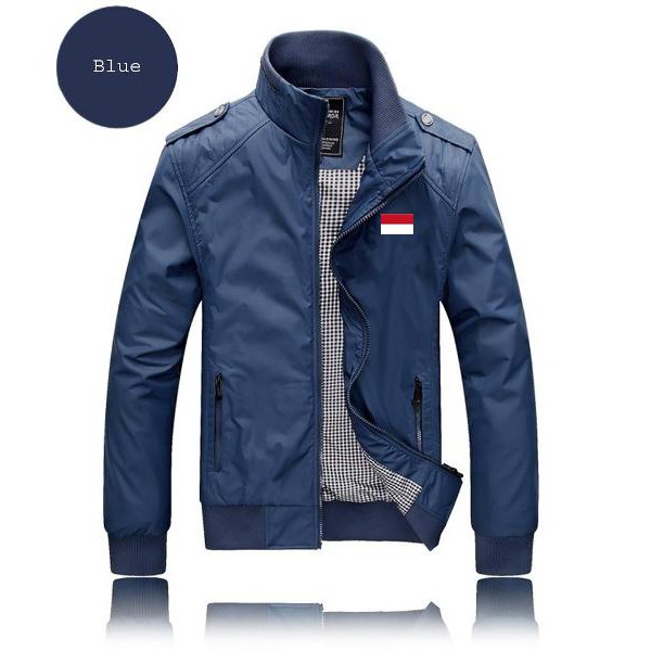 PROMO Jaket Bola Jaket Bola Jaket Bola Jaket Gunung Wp Biru Logo Merah Putih All Club