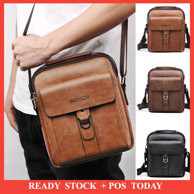  Tas  Bahu Selempang  Bahan Kulit untuk Bisnis Travel 