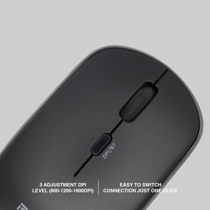 Rexus Mouse Wireless Bluetooth Office QB100 4D Silent Click