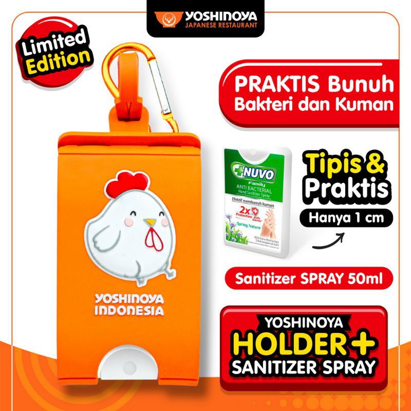 Hand Sanitizer Yoshinoya Holder + isi Nuvo