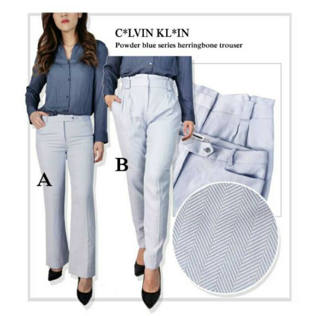 C*lvin Klein Herringbone Trousers