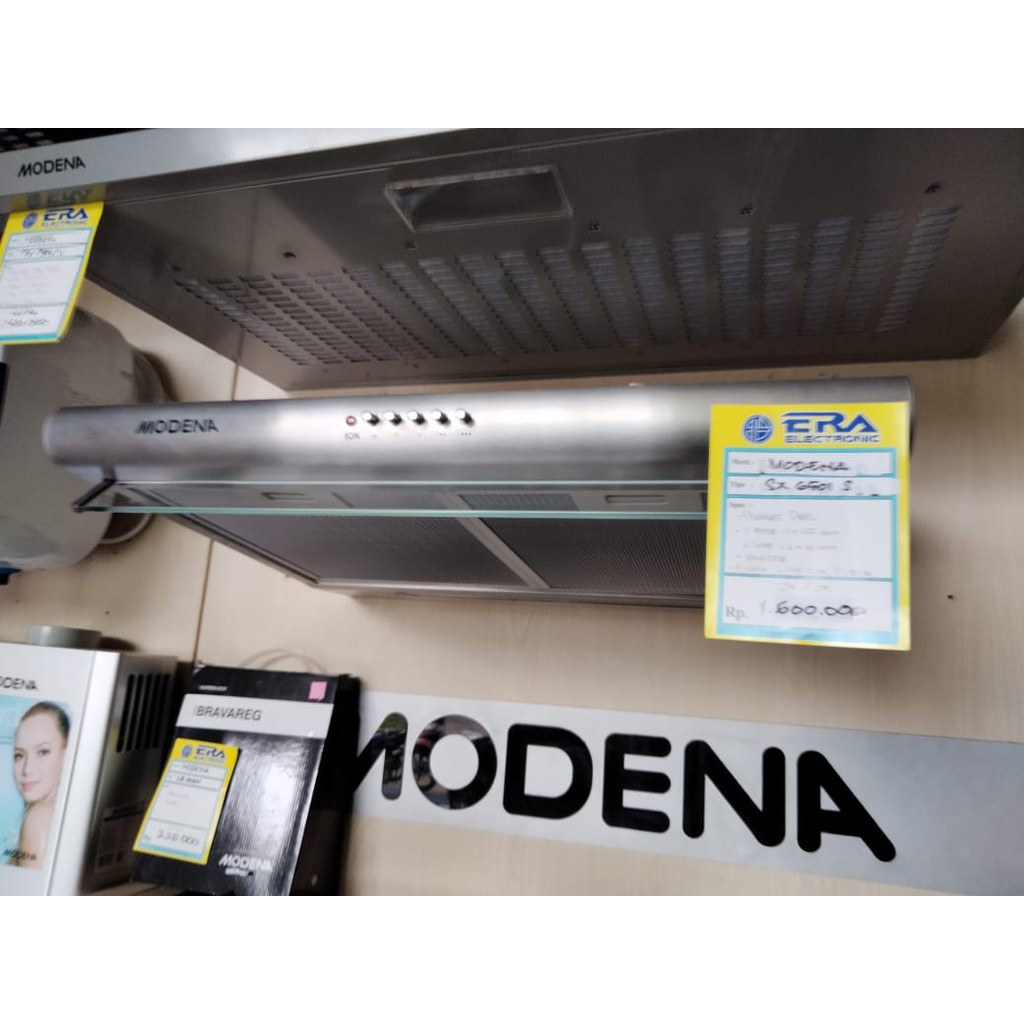 COOKER HOOD PENGHISAP ASAP DAPUR MODENA SX 6501 SILVER STAINLESS STEEL