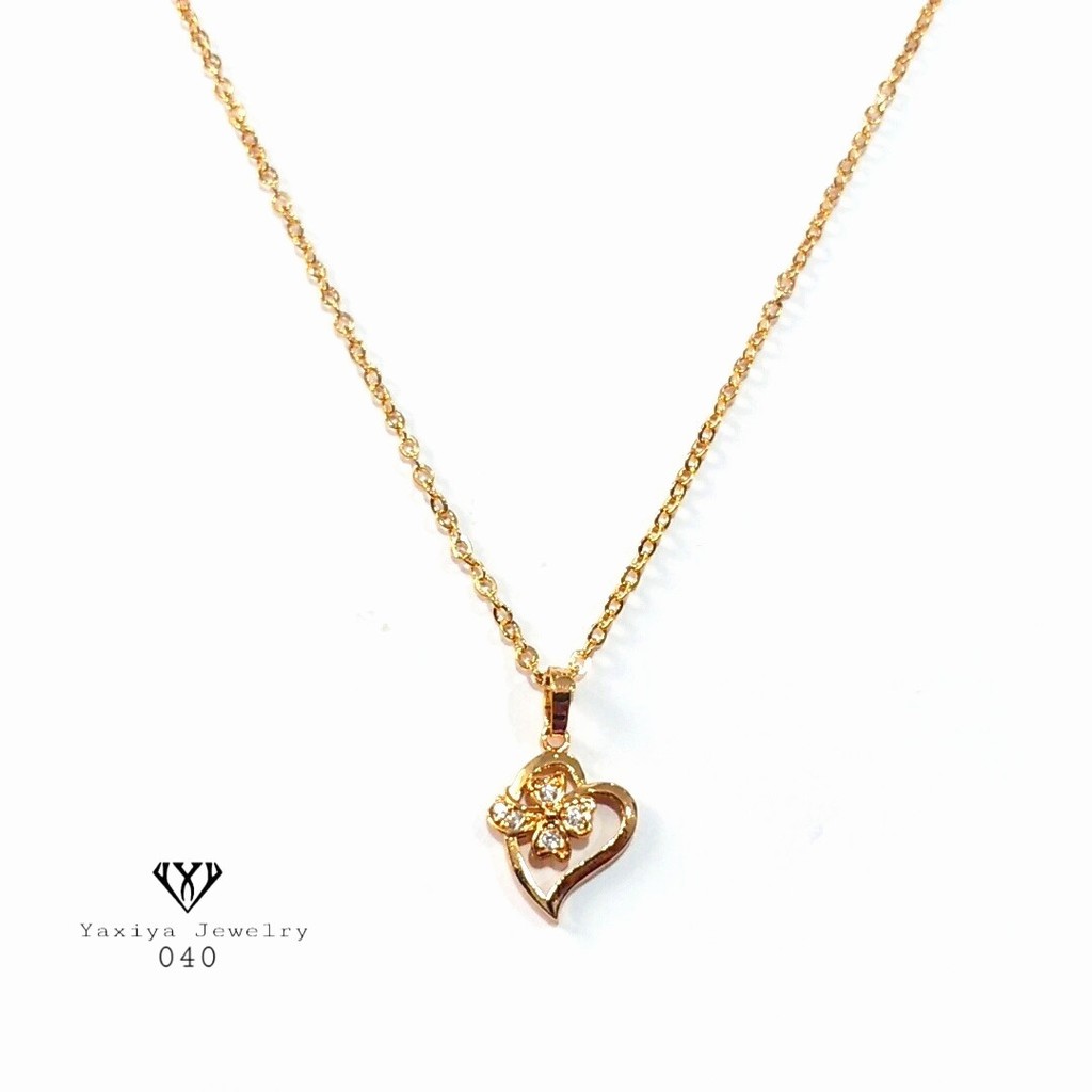 

Kalung Set Permata Love Perhiasan Lapis Emas 18K Yaxiya Jewelry 040