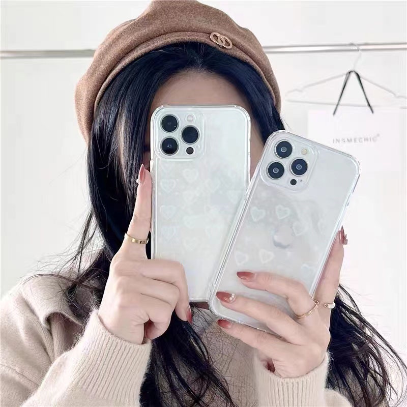 Gradient Love Case For IPHONE 6 6S 6 PLUS 7P 8P 7G SE X XR XS MAX 11 PRO MAX 12 MINI 12 PRO MAX 13 MINI 13 PRO MAX 14 PLUS 14 PRO MAX 15 PLUS 15 PRO MAX