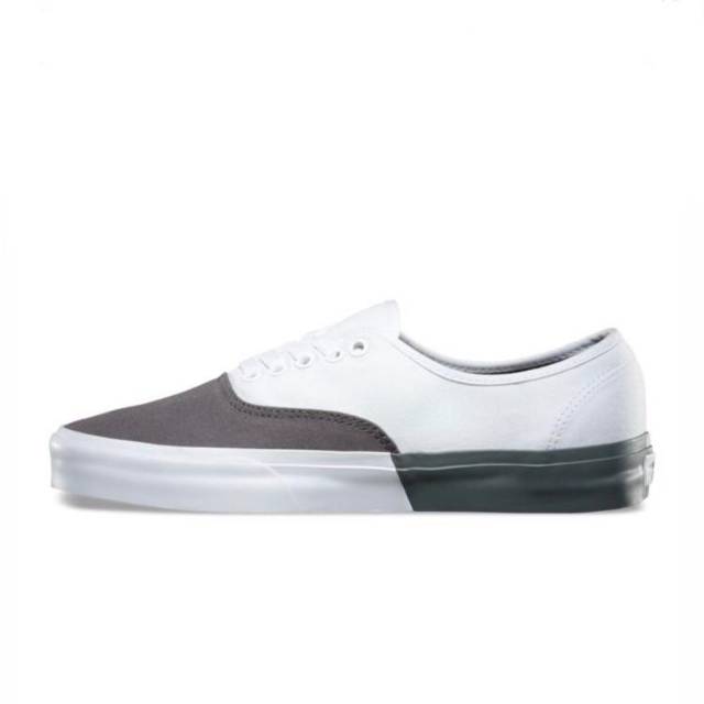vans authentic blocked pewter true white