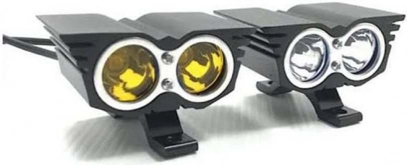 LAMPU temba led OWL 2 MATA cahaya putih kuning JUMBO
