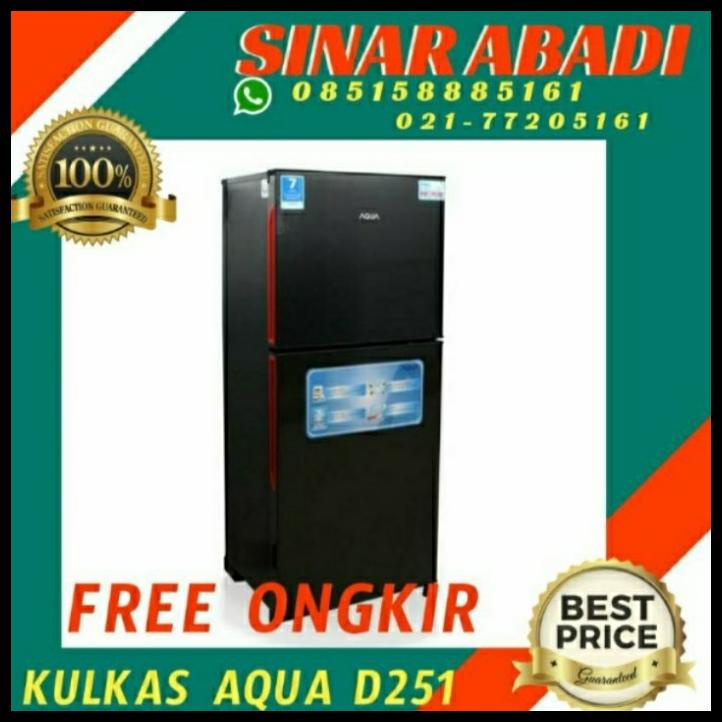 Kulkas 2 Pintu Aqua D251 Promo