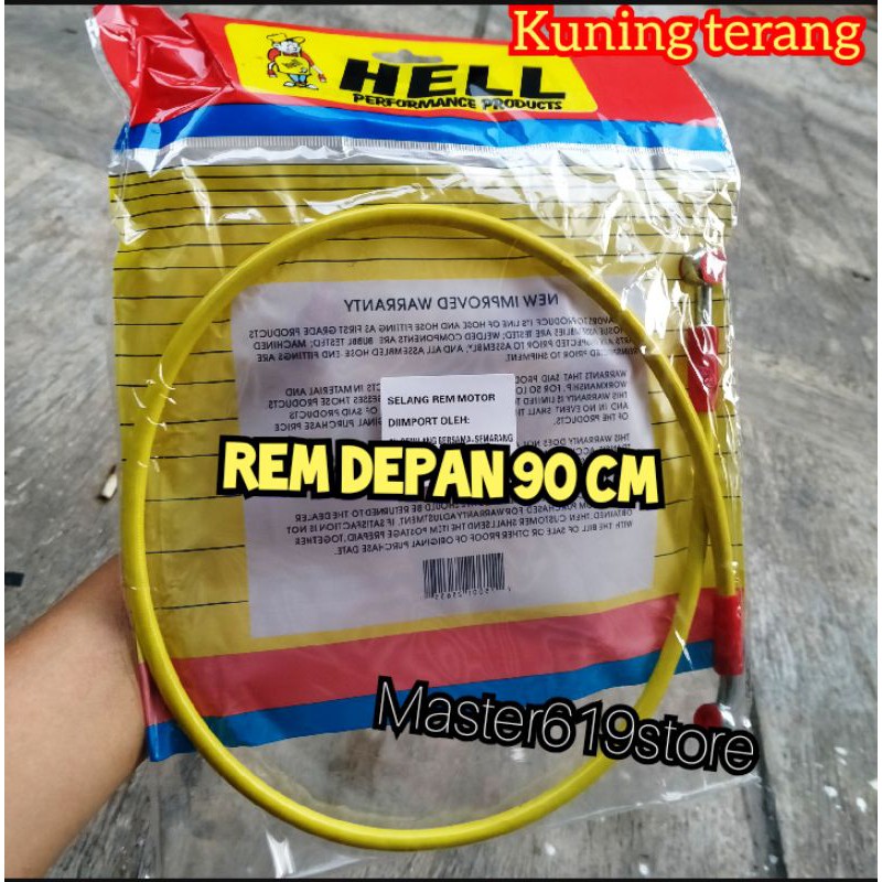 selang rem depan motor 90cm variasi motor - merah