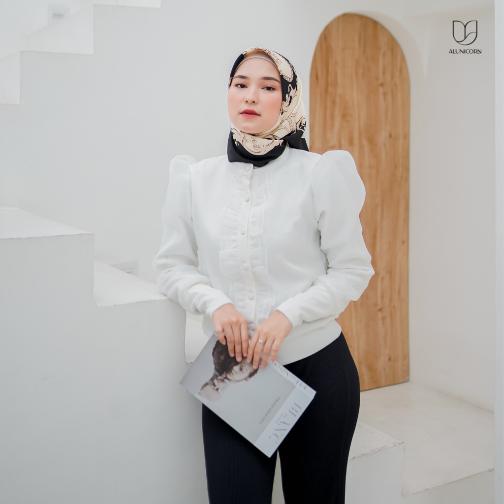 Alunicorn - Alexa Blouse - Blouse Wanita-Snow