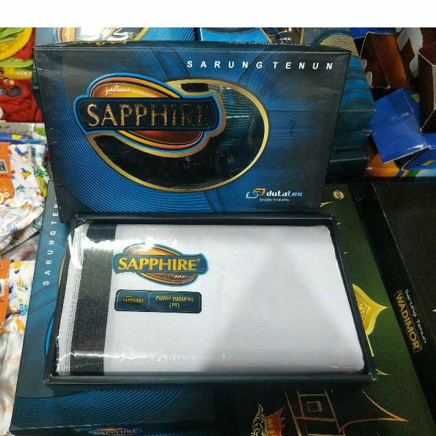 SARUNG SAPHIRE PUTIH - SARUNG KHUSUS PUTIH - SARUNG DEWASA
