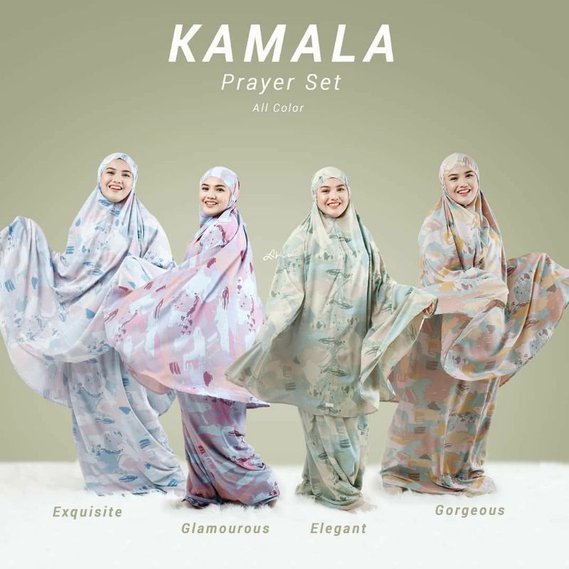 Mukena Couple Ibu dan Anak Kamala Prayer Set Original by Aahva Adem