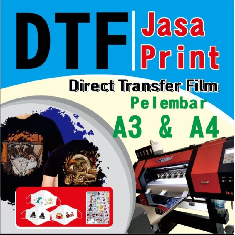 Jasa Print Dtf Perlembar A3 Dan A4 Shopee Indonesia