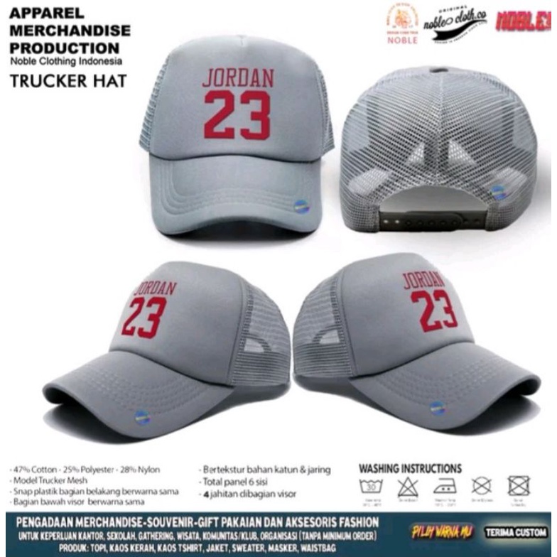 Trucker Custom Abu, Jordan 23