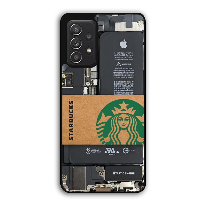 Case Casing Softcase Cover Samsung Galaxy A32 A52 A51 A72 5g Machine Board iPhone Starbucks YD0315