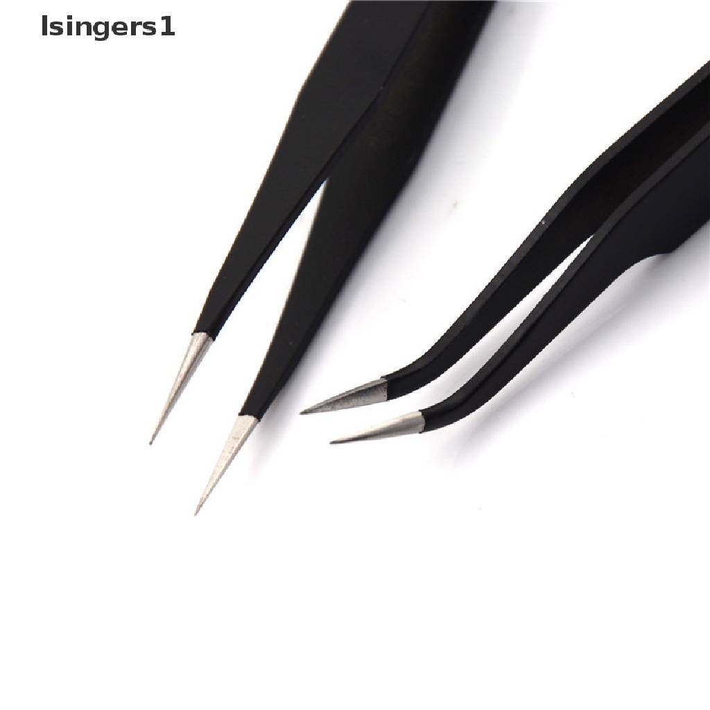 (lsingers1) 2pcs / set Pinset Anti Statis Warna Hitam