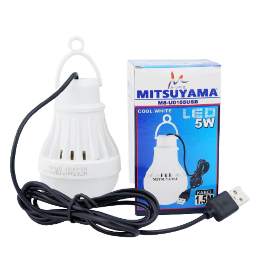 LAMPU KABEL USB 5 WATT MITSUYAMA LAMP EMERGENCY CABLE BOHLAM USB