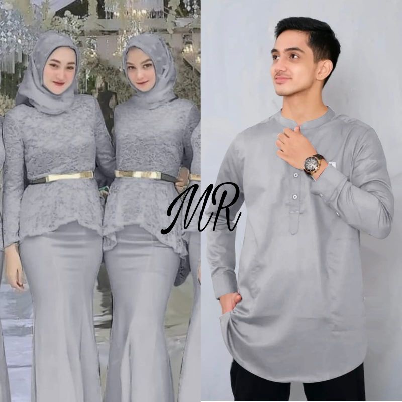 CP KAHIYANG, COUPLE PASANGAN, BRUKAT MOSCREPE FURING, GAMIS HIJAB MUSLIM, MAXY DRESS